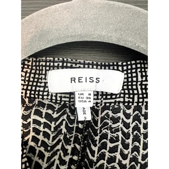 Reiss Black and White Blouse - Picture 3 of 8